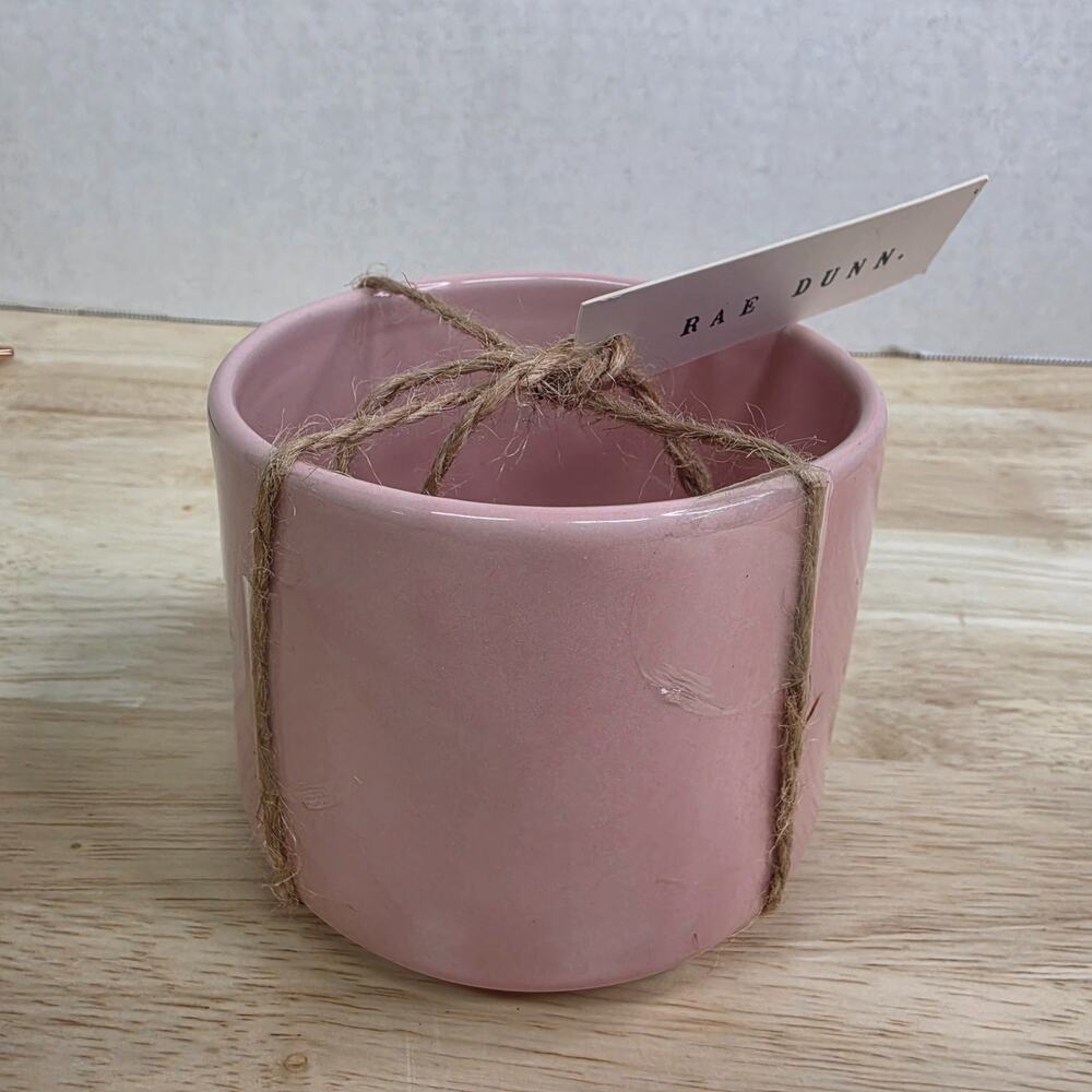 NWT Rae Dunn Plant Lover Pink Ceramic Planter Pot By Magenta Artisan Collection - Picture 5 of 9